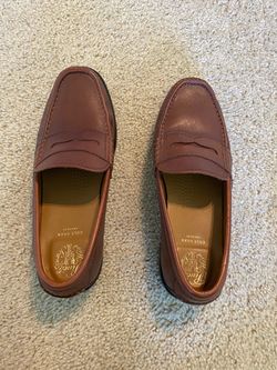 COLE HAAN MENS BROWN/BLACK BOTTOM PINCH LOAFER SLIP ON SHOES SIZE 8.5M. PICKUP ONLY.