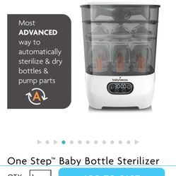 One Step Baby Bottle Sterilizer And Dryer Advanced - Electric Steam Sterilizer With HEPA Filter