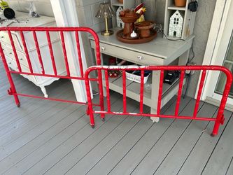 Antique Jenny Lind style twin bed