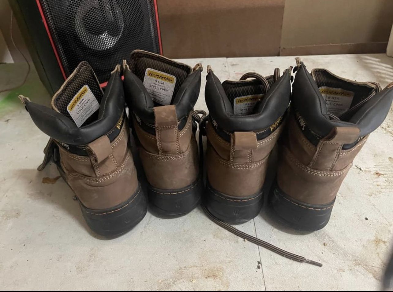 Cougar Paws Roofing Boots Size