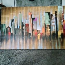 New York Skyline Painting 