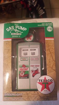 New! Vintage Greenlight Texaco Gas Pump
