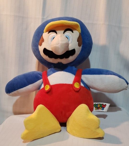 Super Mario Nintendo Penguin Plush - rare upside down tag
