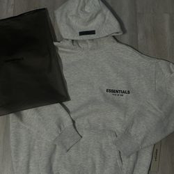 Essentials Fear of God light oat hoodie