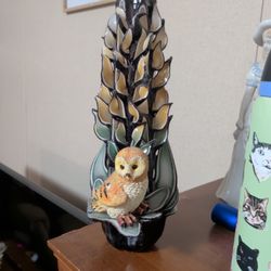 Handmade Owl Candle