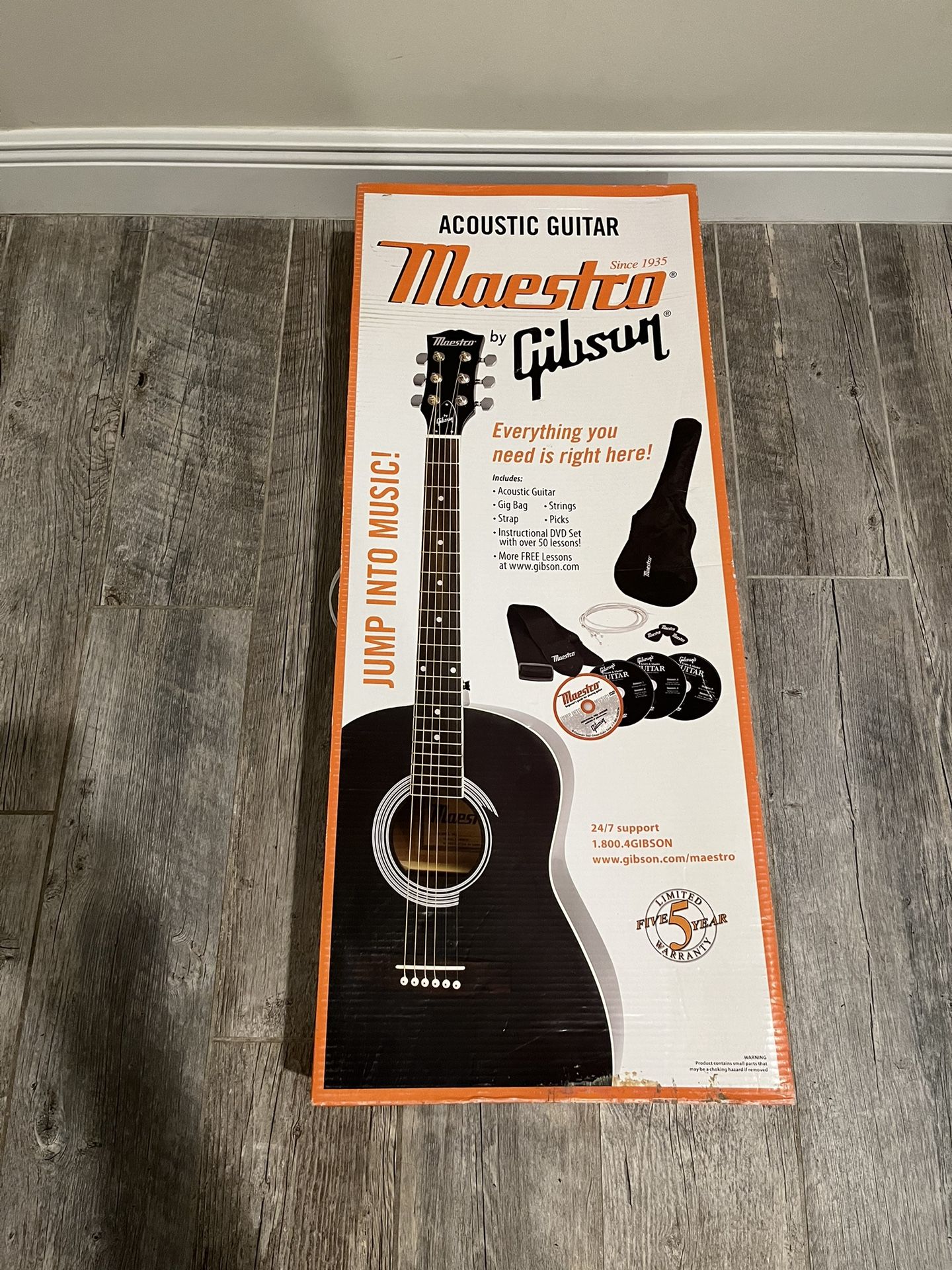 Gibson Maestro Black Acoustic Guitar