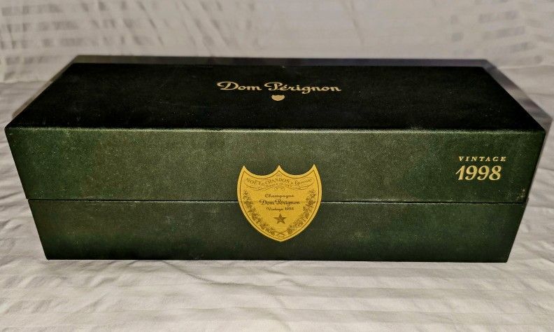 Bottle of Dom Perignon Vintage 1998 Sealed Inside Box