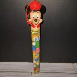 Vintage Walt Disney American Treats Mickey Mouse Bubble Gum Balls Tube