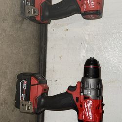 Milwaukee fuel drill and impact