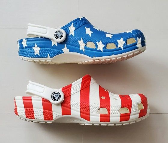 American flag crocs womens hot sale