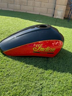 Indian Scout Decorative Tank Cover – Black/Red – $250