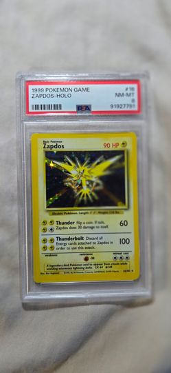 β‘ PSA 8 Zapdos Holo (Base Set) β‘