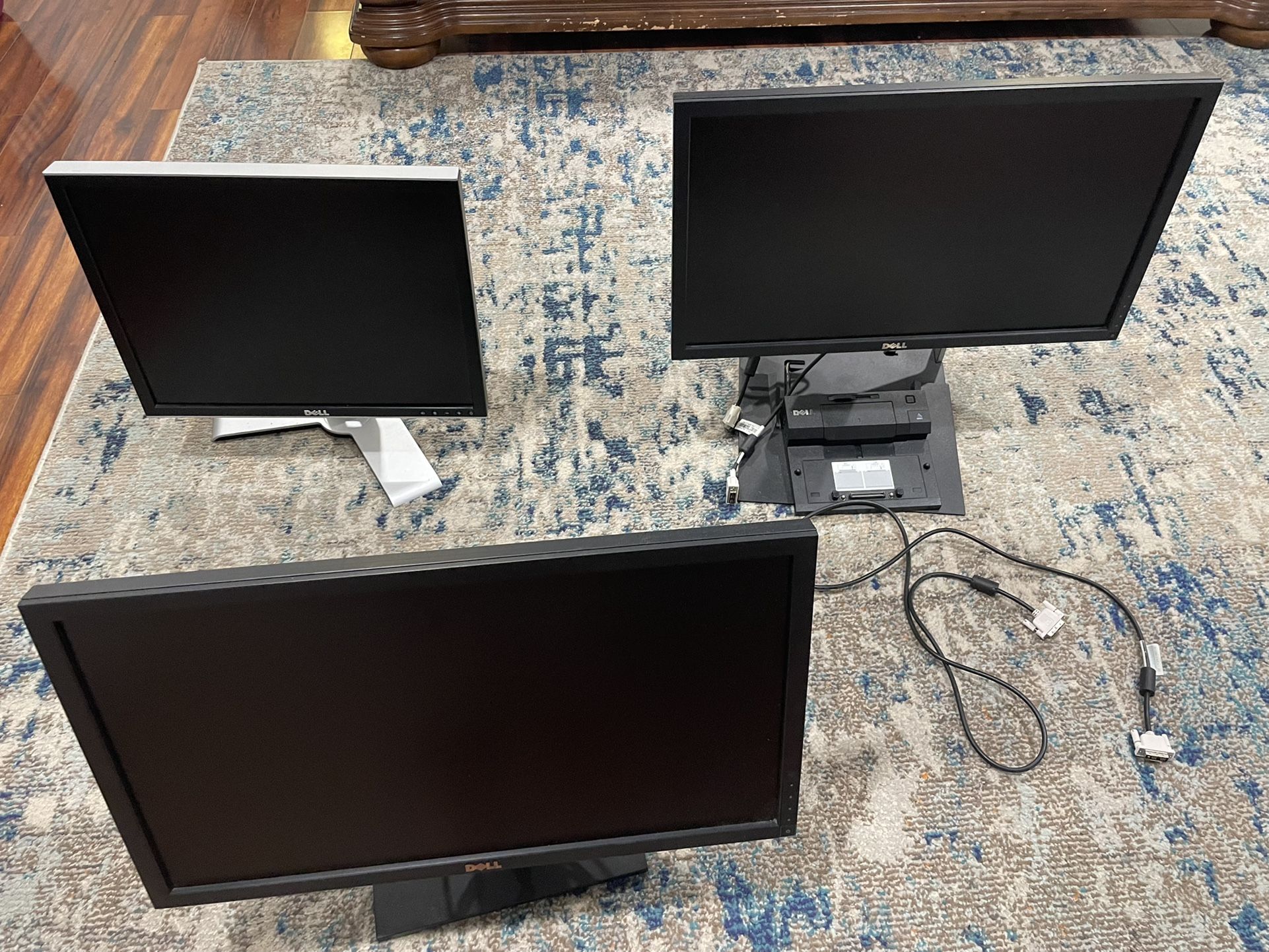 3 Dell Monitors