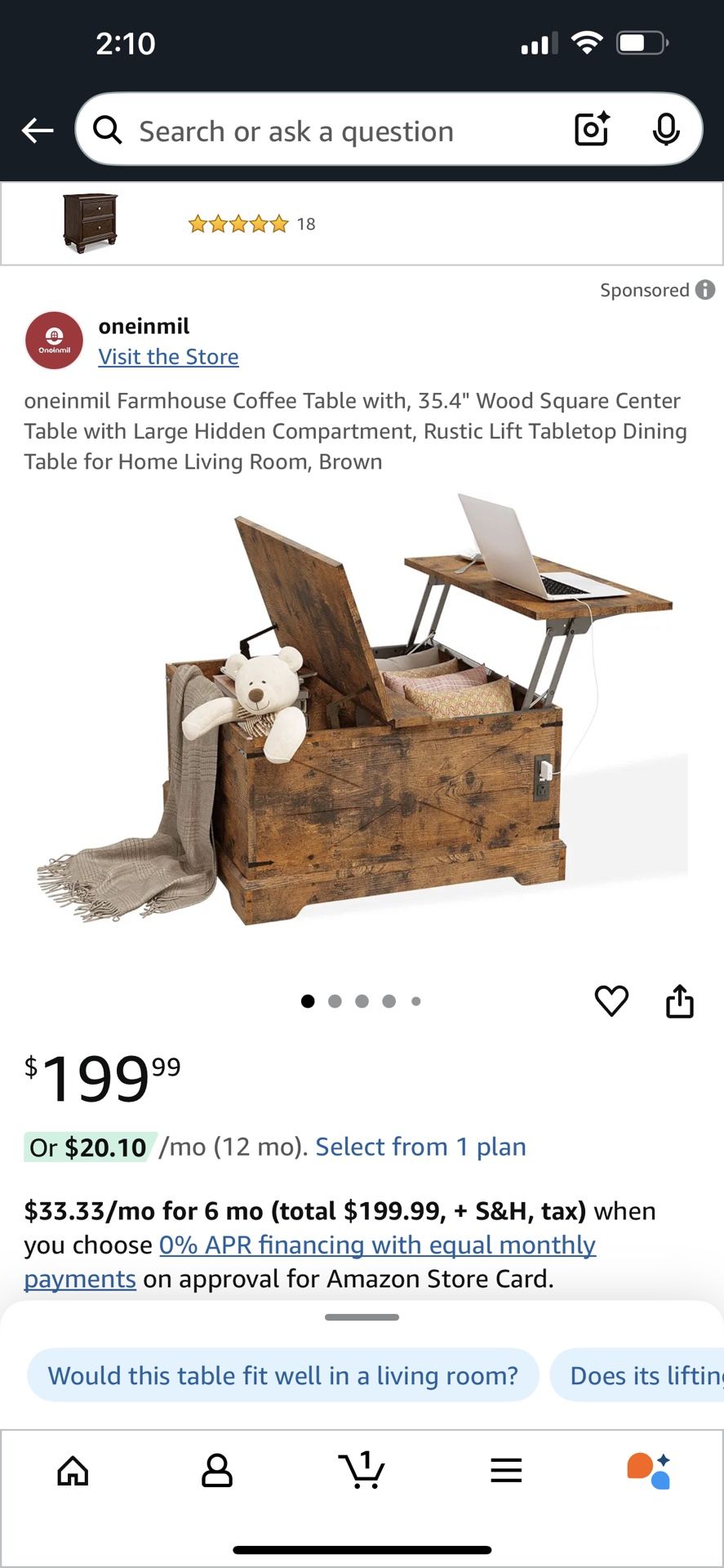New, Coffee Table