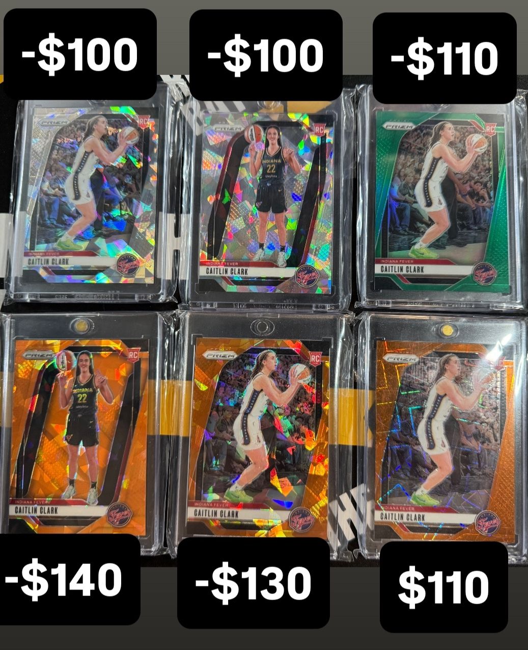 Caitlin Clark WNBA Prizm Rookies