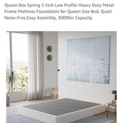 New! 5” Queen Size Box Spring 