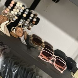 Sunglasses, Earrings And Keychains 