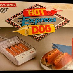 Waring Hot Dog Express 90-Second Vintage Cooker New in Box