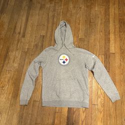 Pittsburgh Steelers Men’s NFL Nike Grey Logo Pullover Hoodie Sweatshirt Medium