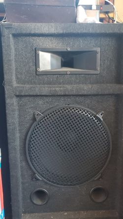 Two dj speakers and mixer