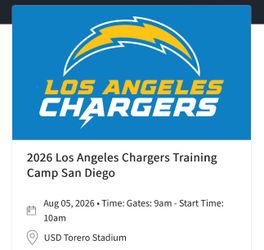 Chargers training camp 2026