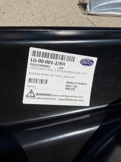 Chevy GMC Truck Rocker Panel RH 73-91