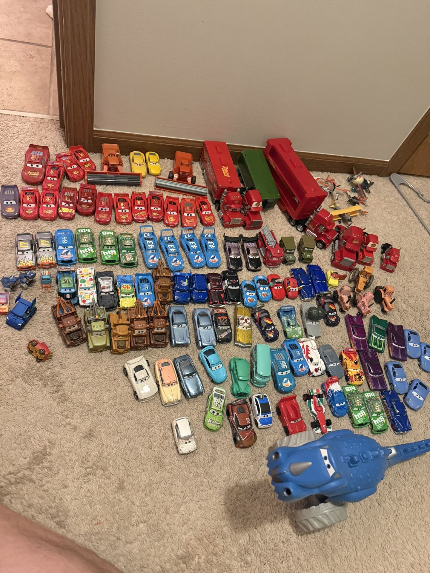 Large Disney Cars Lot Diecast