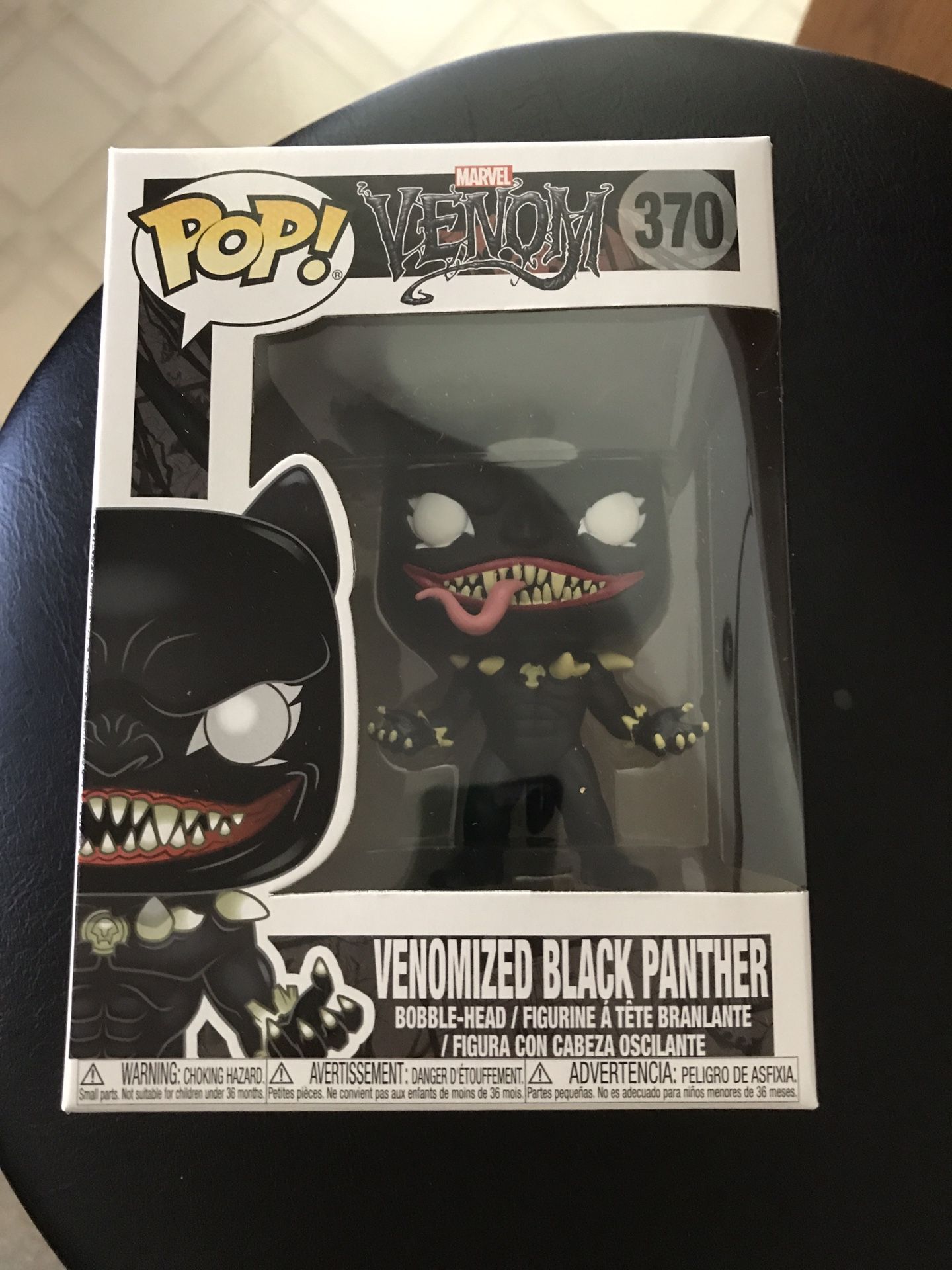 Funko pop marvel venomized black panther