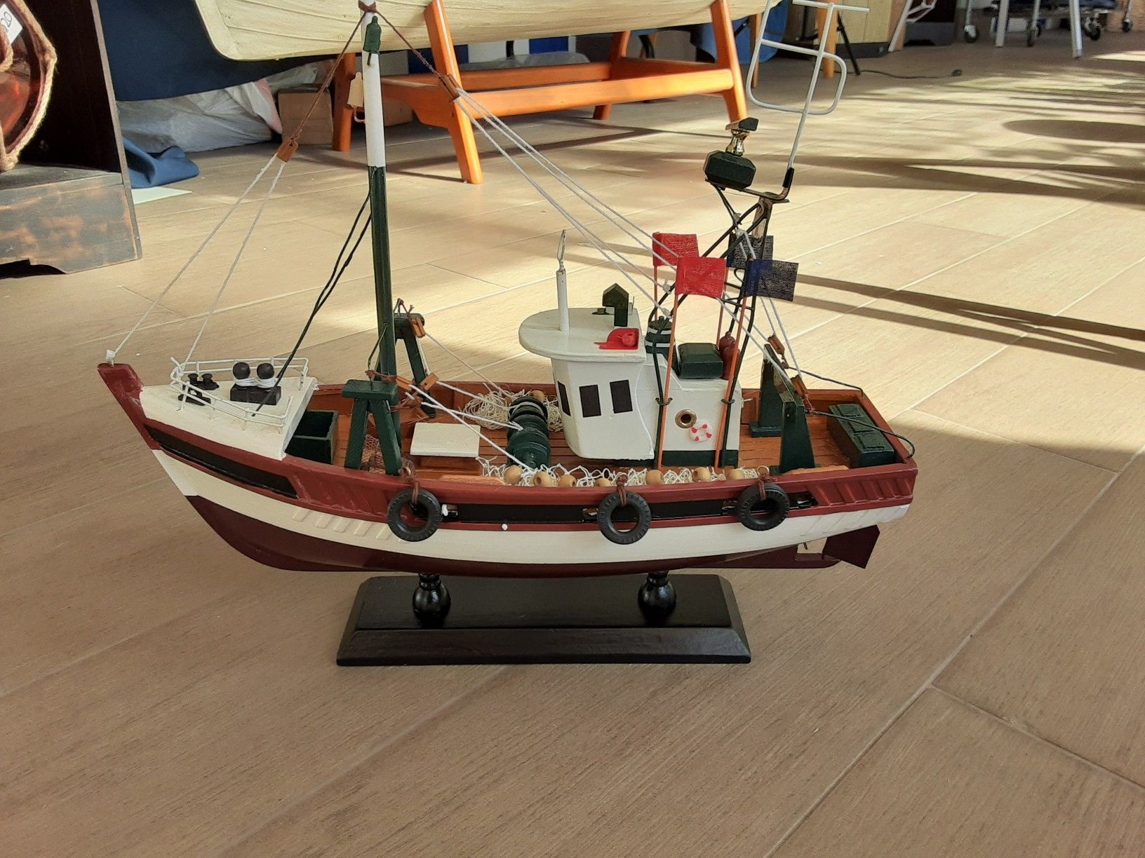 Decorative Nautical Decor Model Fishing boat