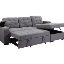 Brand New Sleeper Sectional With Storage