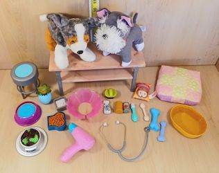 Pet Care Lot For 18-inch Dolls