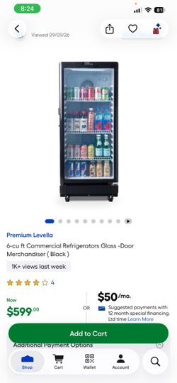 Fridge for drinks