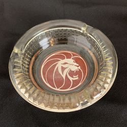 Vintage Rare MGM Ashtray Glass without Trademark Logo