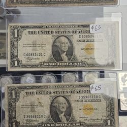 1935 Yellow Seal Silver Certificates