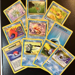 10 Pokemon TCG Vintage 1999 Kingler Misty’s Poliwag Golduck Seadra NM