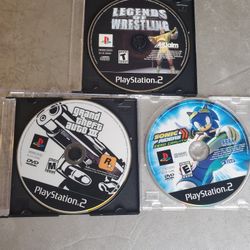Playstation 3 video games bundle  Sonic GTA wrestling
