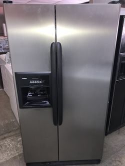 Kenmore side-by-side stainless steel superclean