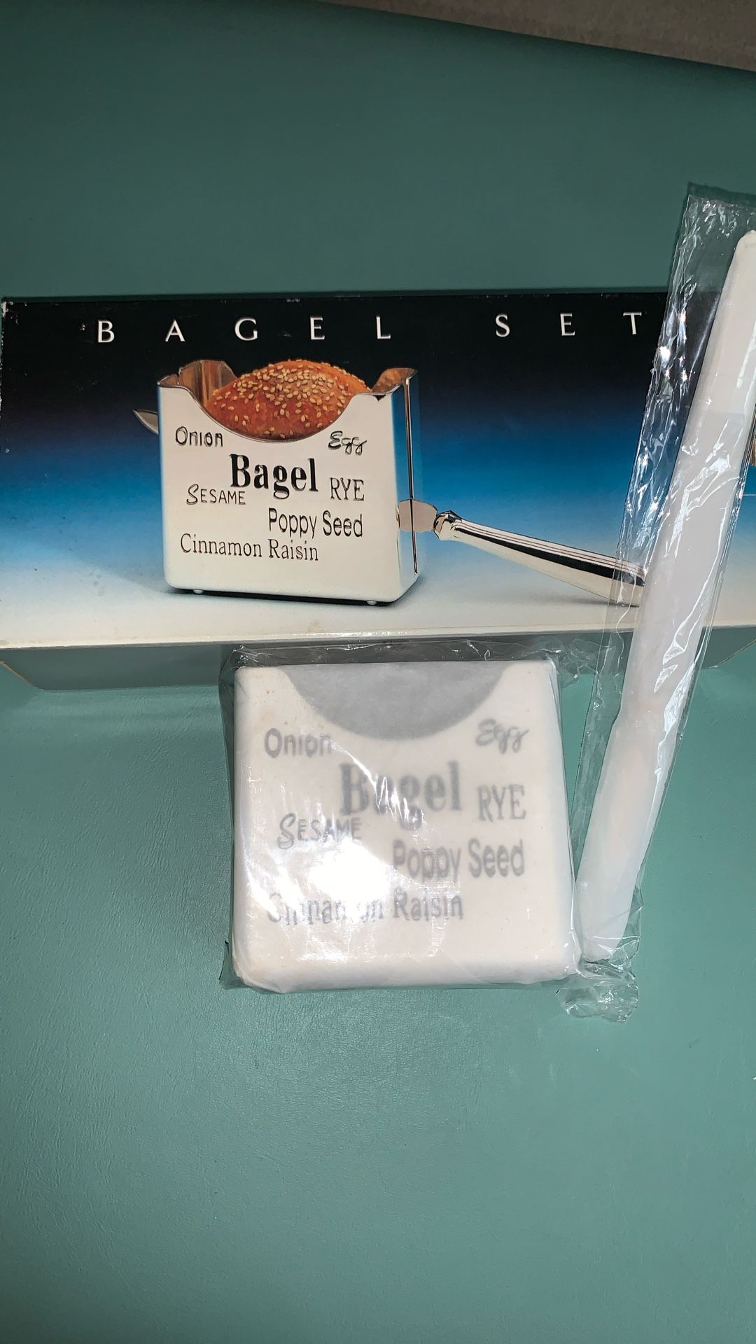 Silver Plated Bagel Set