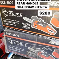 ECHO FORCE 18 in 56v CORDLESS ELECTRIC BATTERY BRUSHLESS REAR HANDLE CHAINSAW KIT NEW