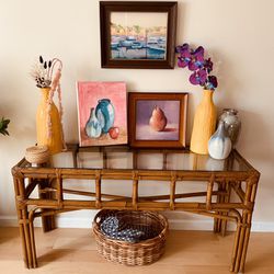 Bamboo Console Table 