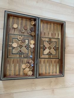 Beautiful Artisanal Backgammon Set 