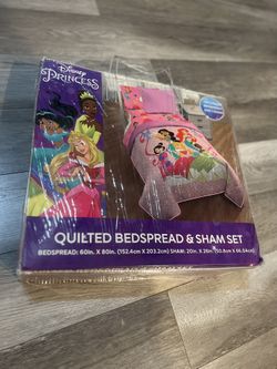 Princess Bedspread & Sham 60inx 80in 