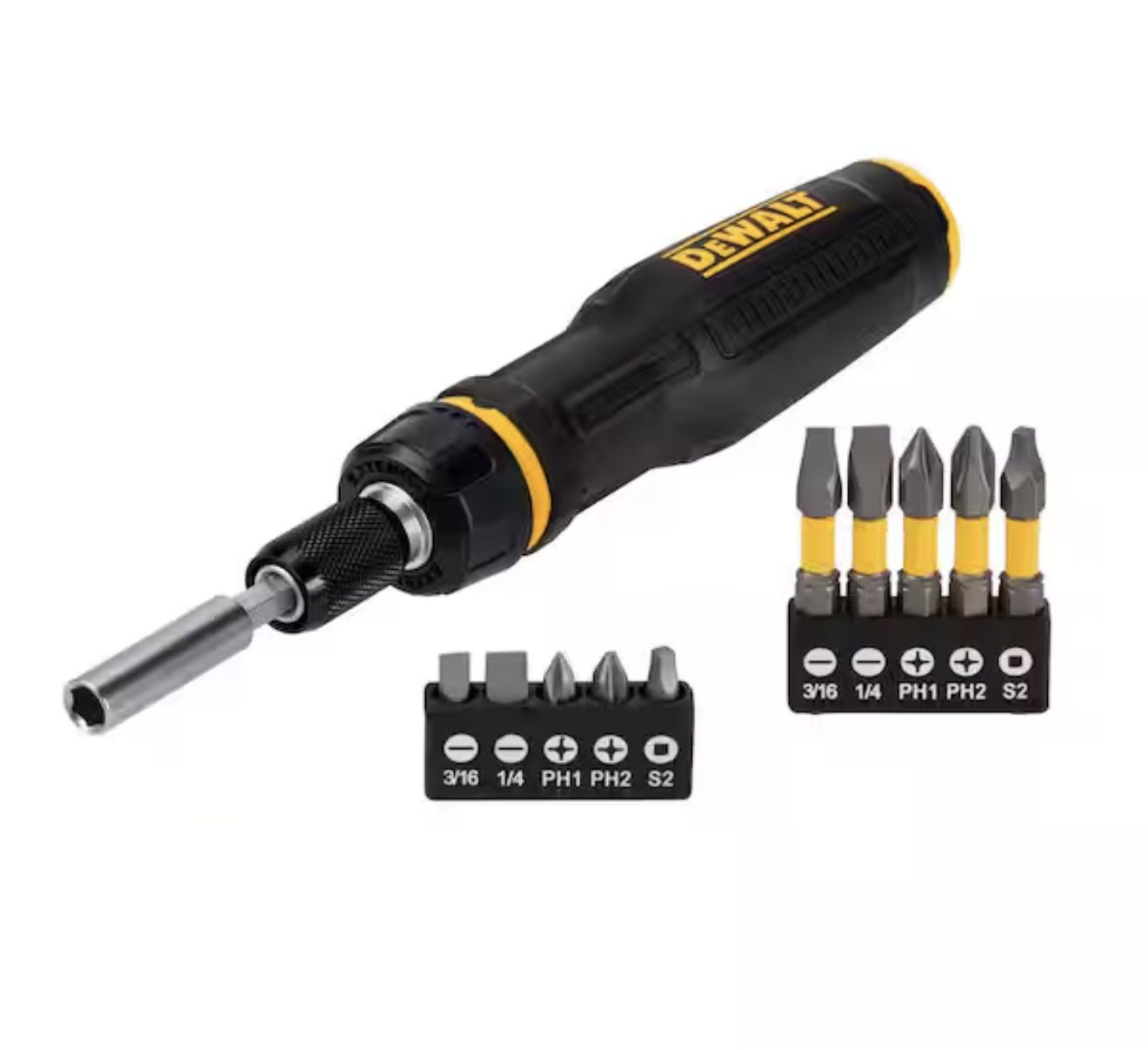 DEWALT Max Fit Telescoping Ratcheting Multi-Bit Combination Screwdriver Set (10-Piece)