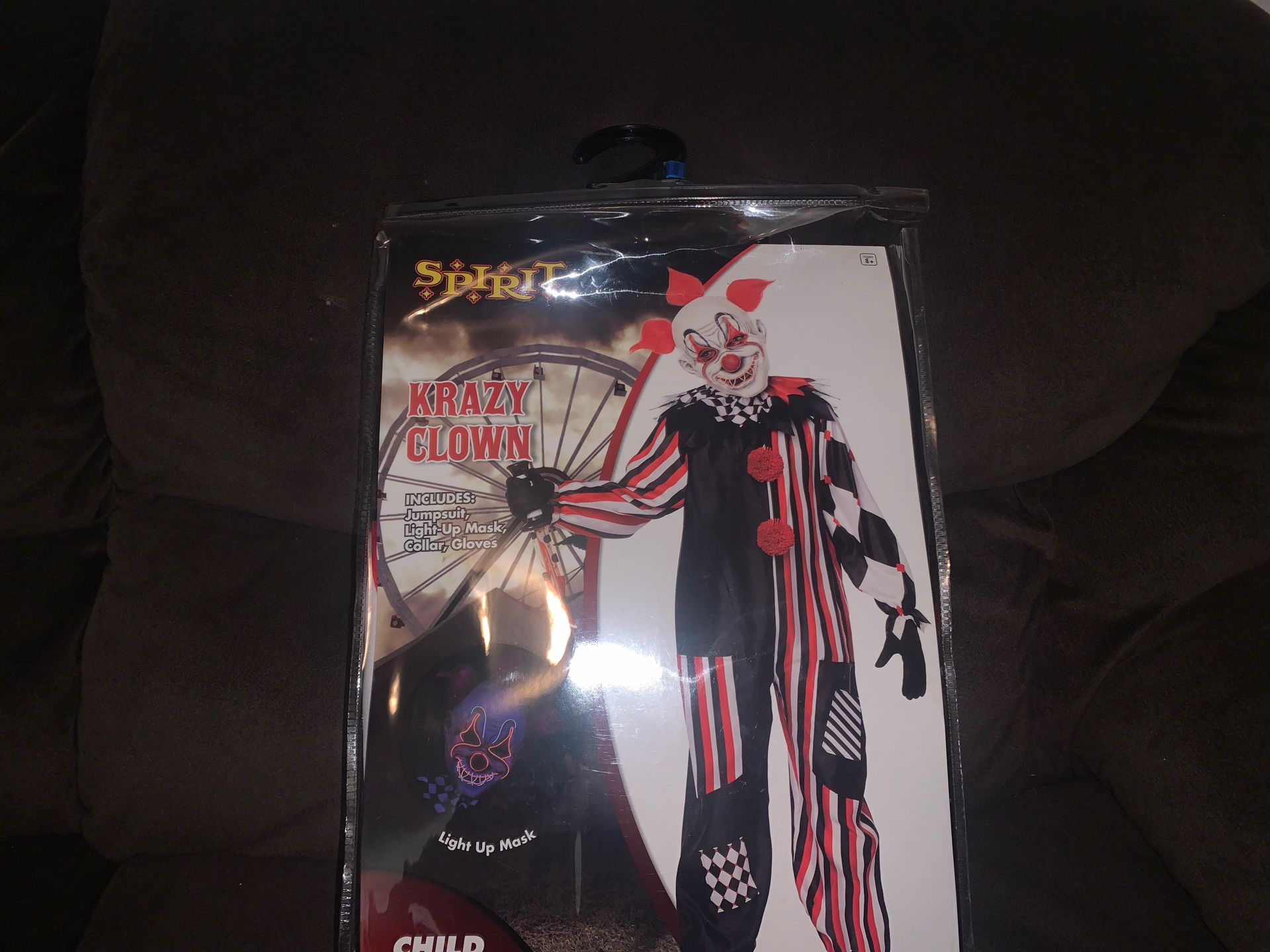Krazy clown kids costume