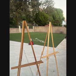Wooden Easels Made out of good quality wood.  Approx 55in tall