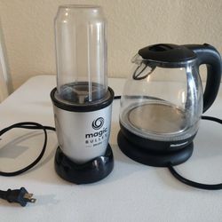 Magic Bullet Blender+ Elite Electric Glass Water Kettle 