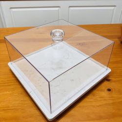 New cake stand with marble base! Rotate! 