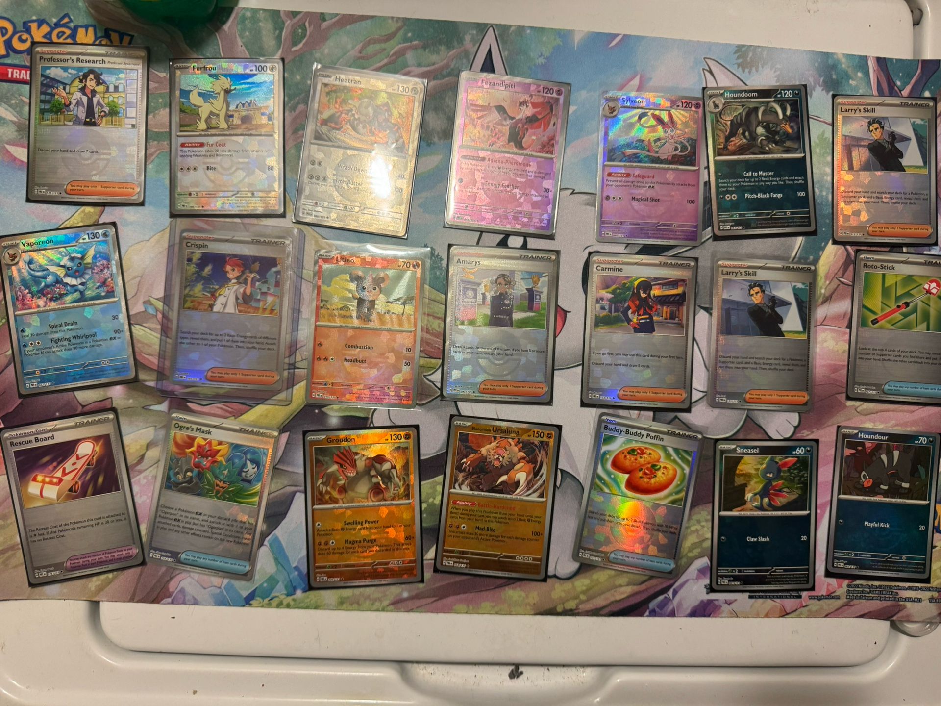 Pokemon Eevee Prismatic Poke ball cards.