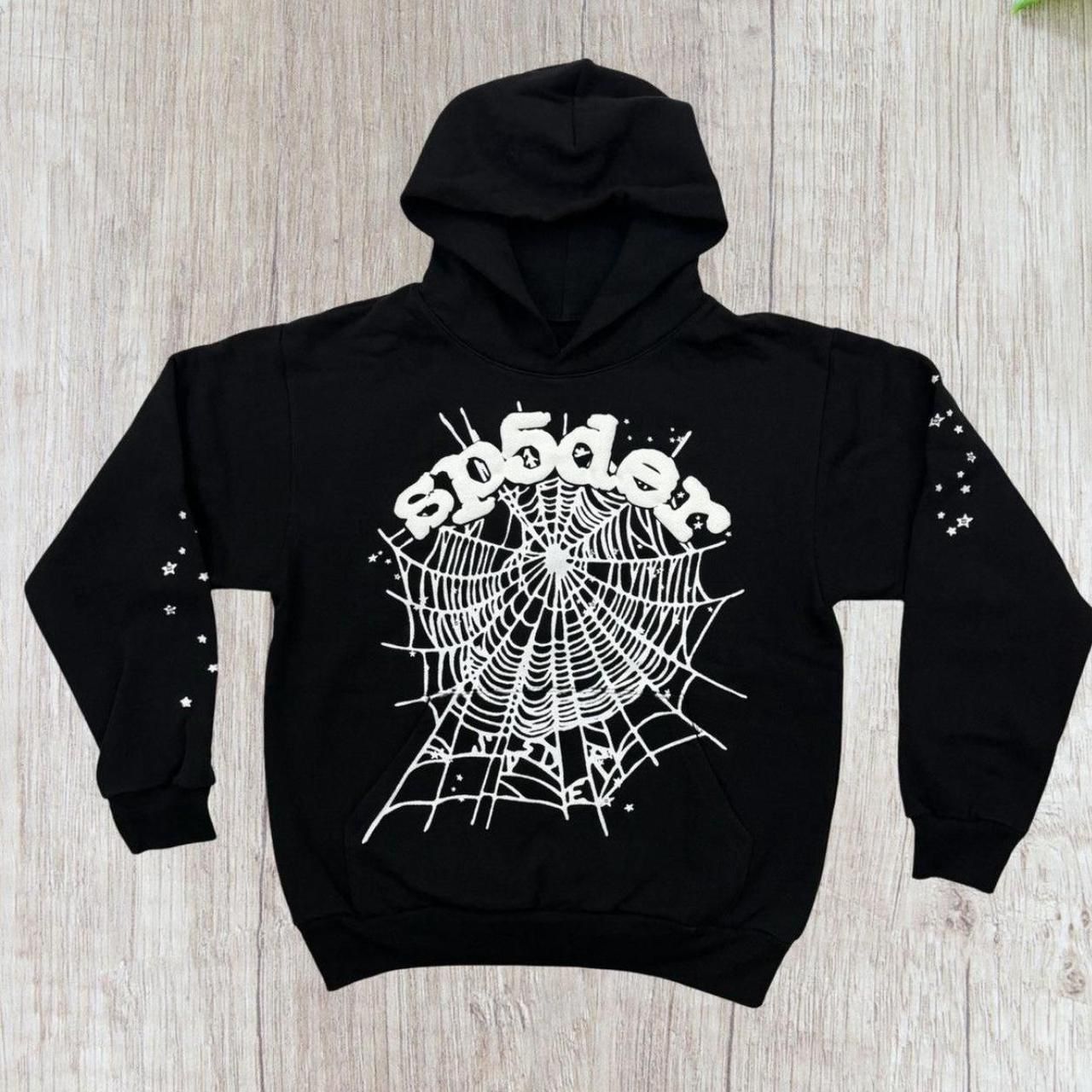 Black Web Sp5der Hoodie