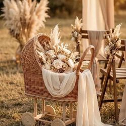 Wicker Buggy Stroller